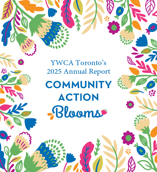 2025 Annual Report with illustrated flowers border