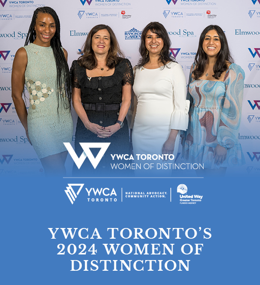 Women of Distinction 2024 - four smiling women standing in a row